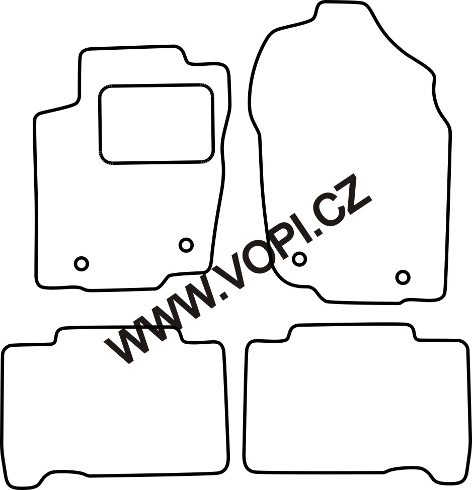 Autokoberce Lexus NX 300H 2014 - Colorfit Fun (2704)